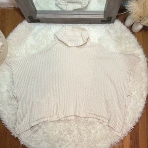 White Knit Poncho